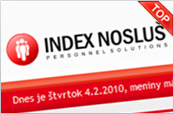 Portálové sídlo personálnej agentúry Index Nosluš pre SR